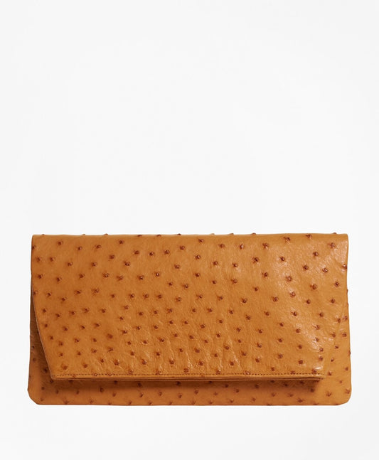Brooks Brothers Women Ostrich Clutch