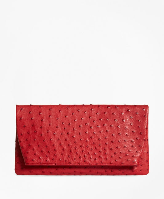 Brooks Brothers Women Ostrich Clutch