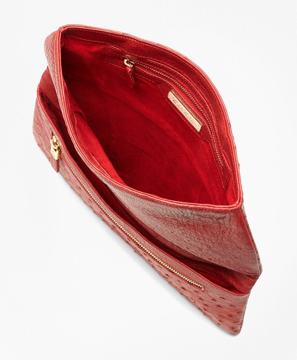 Brooks Brothers Women Ostrich Clutch