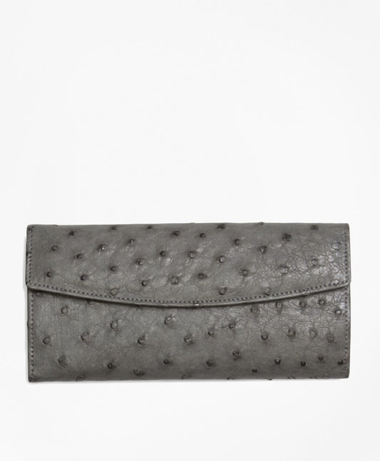 Brooks Brothers Women Ostrich Wallet