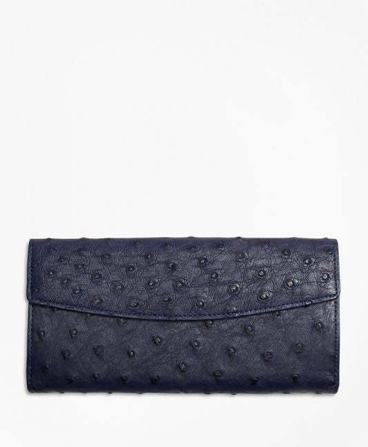 Brooks Brothers Women Ostrich Wallet