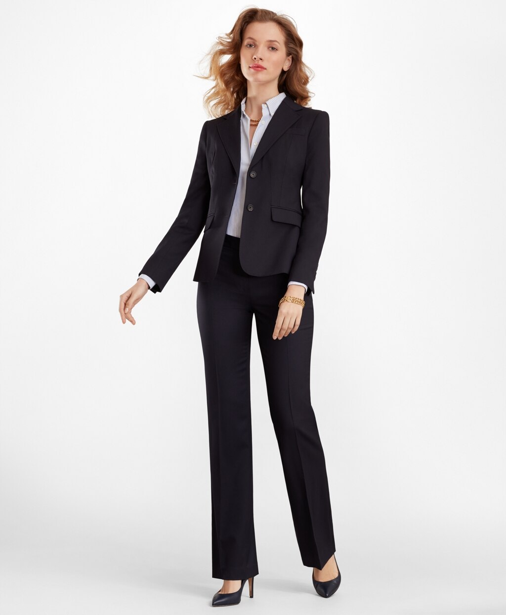 Brooks Brothers Women Wool Two-Button Jacket