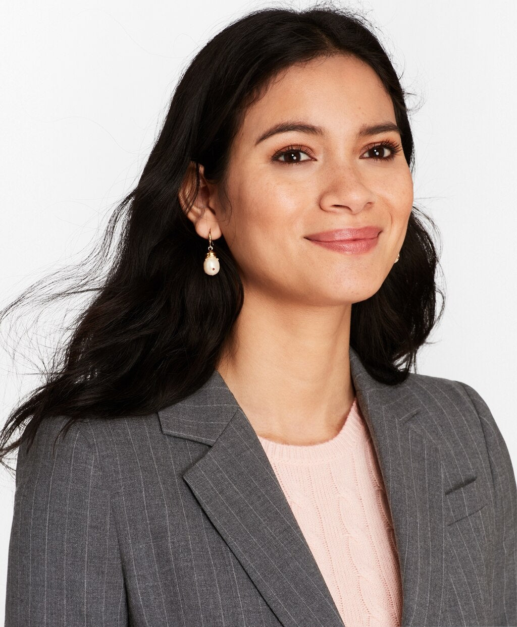 Brooks Brothers Women Pinstripe Stretch Wool Jacket