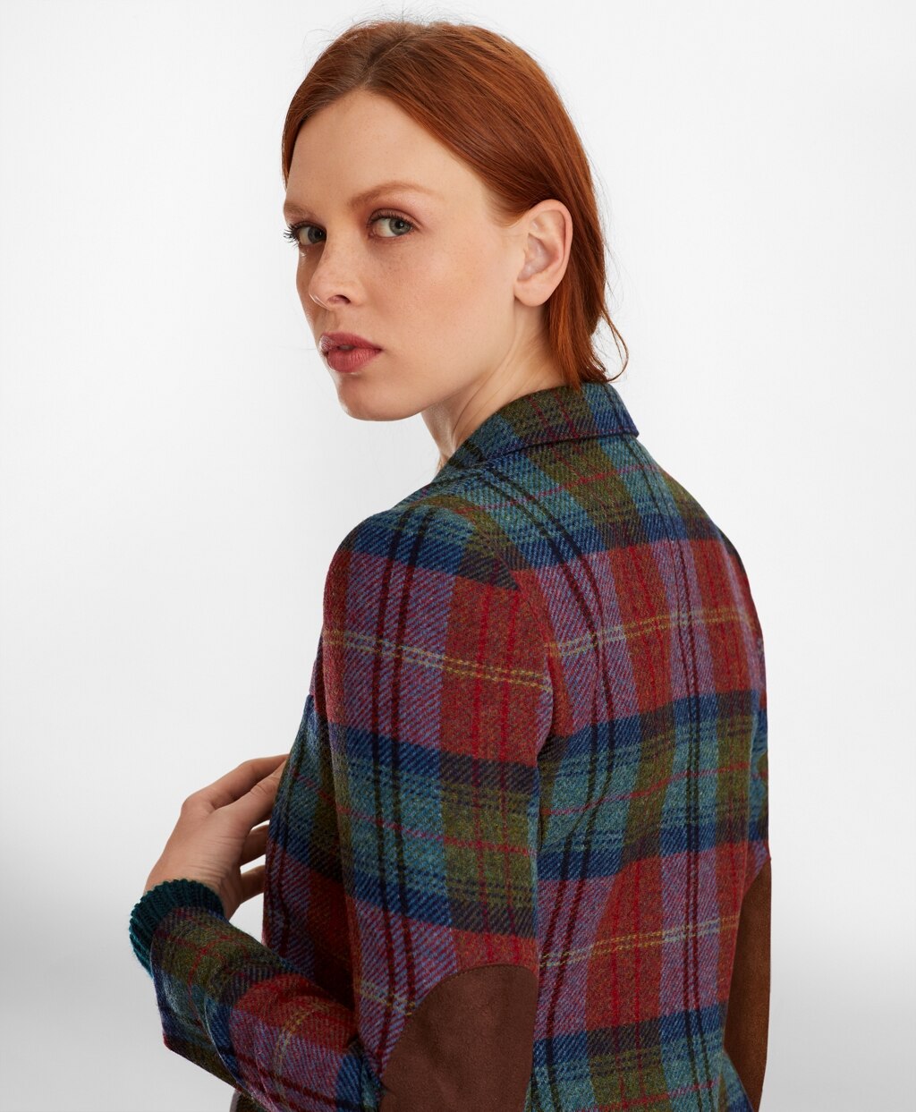 Brooks Brothers Women Plaid Wool Tweed Hacking Jacket