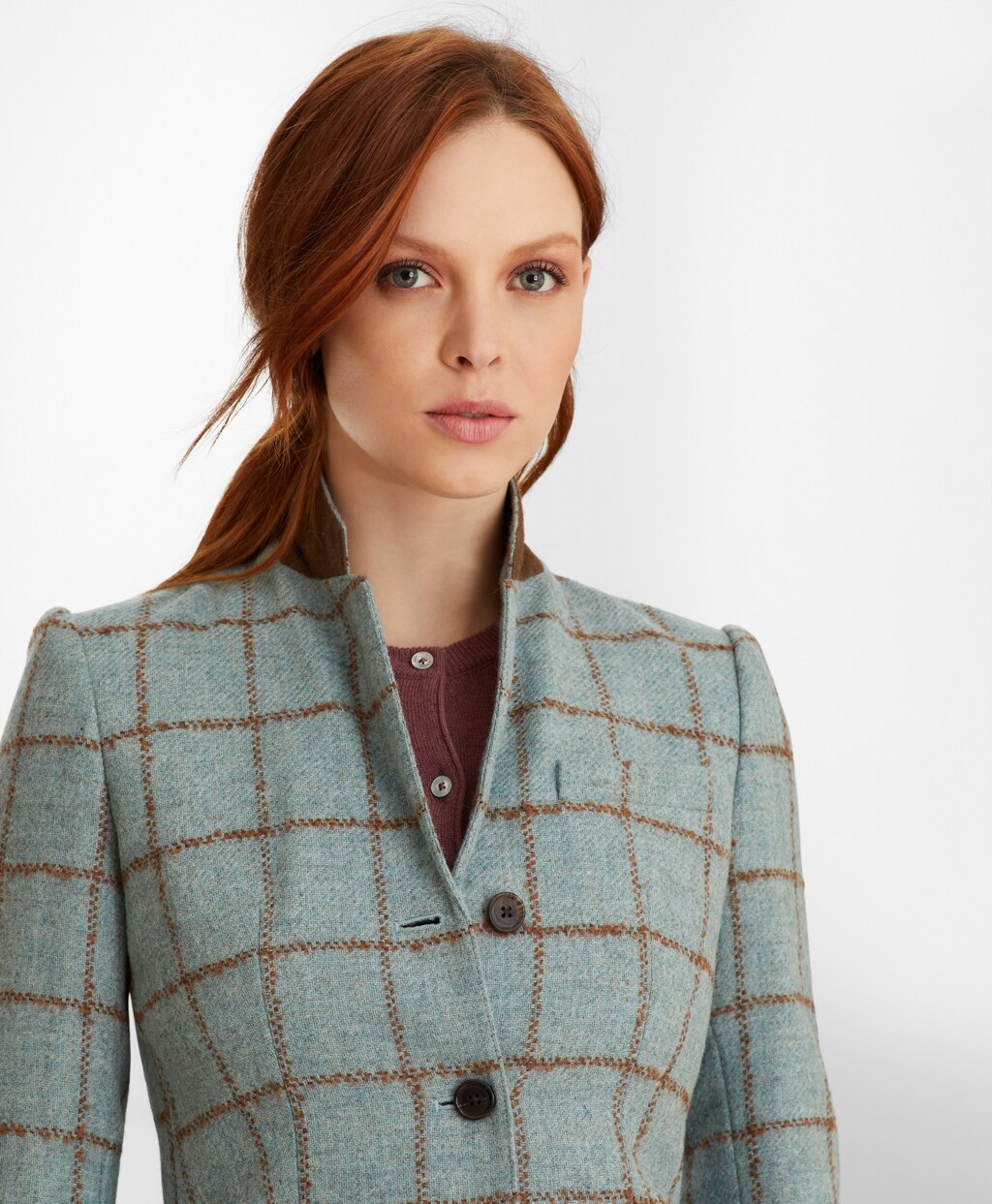 Brooks Brothers Women Checked Tweed Jacket