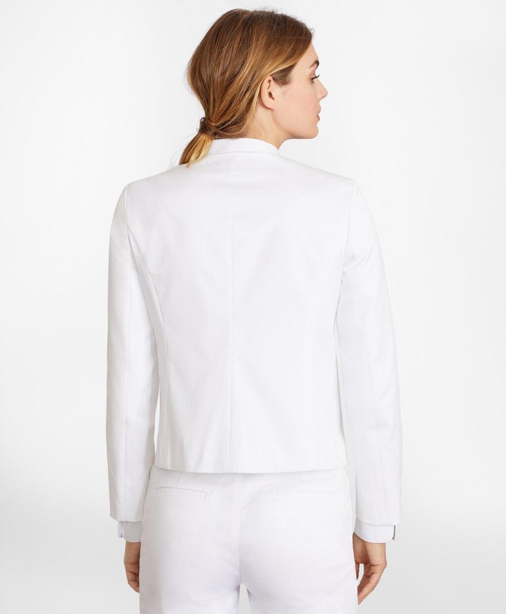 Brooks Brothers Women Beaded Cotton Sateen Jacket
