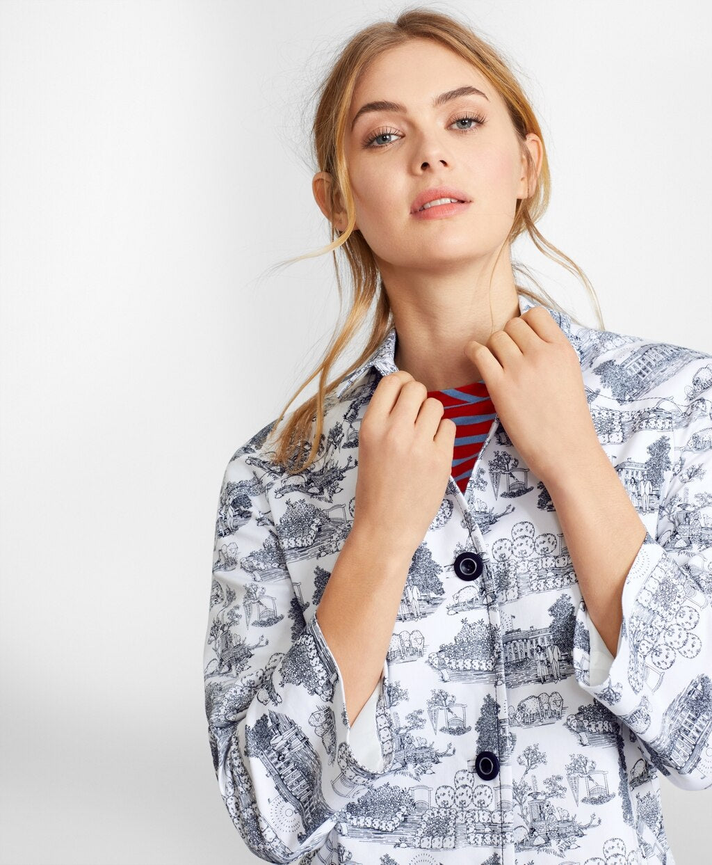 Brooks Brothers Women Toile Canvas Jacket
