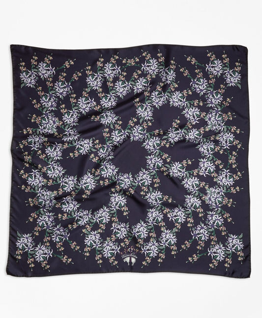 Brooks Brothers Women Wildflower-Print Silk Square Scarf
