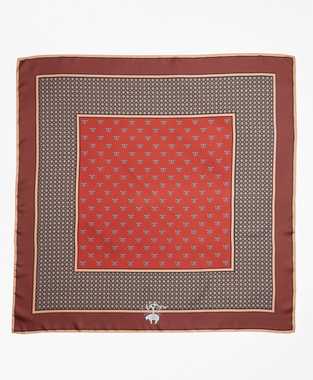 Brooks Brothers Women Foulard Silk Square Scarf
