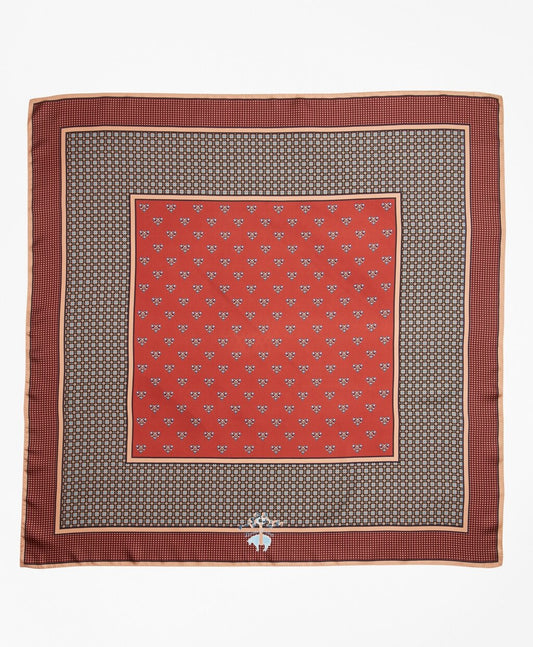 Brooks Brothers Women Foulard Silk Square Scarf