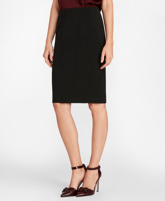 Brooks Brothers Women Stretch Wool Cavalry Twill Pencil Skirt