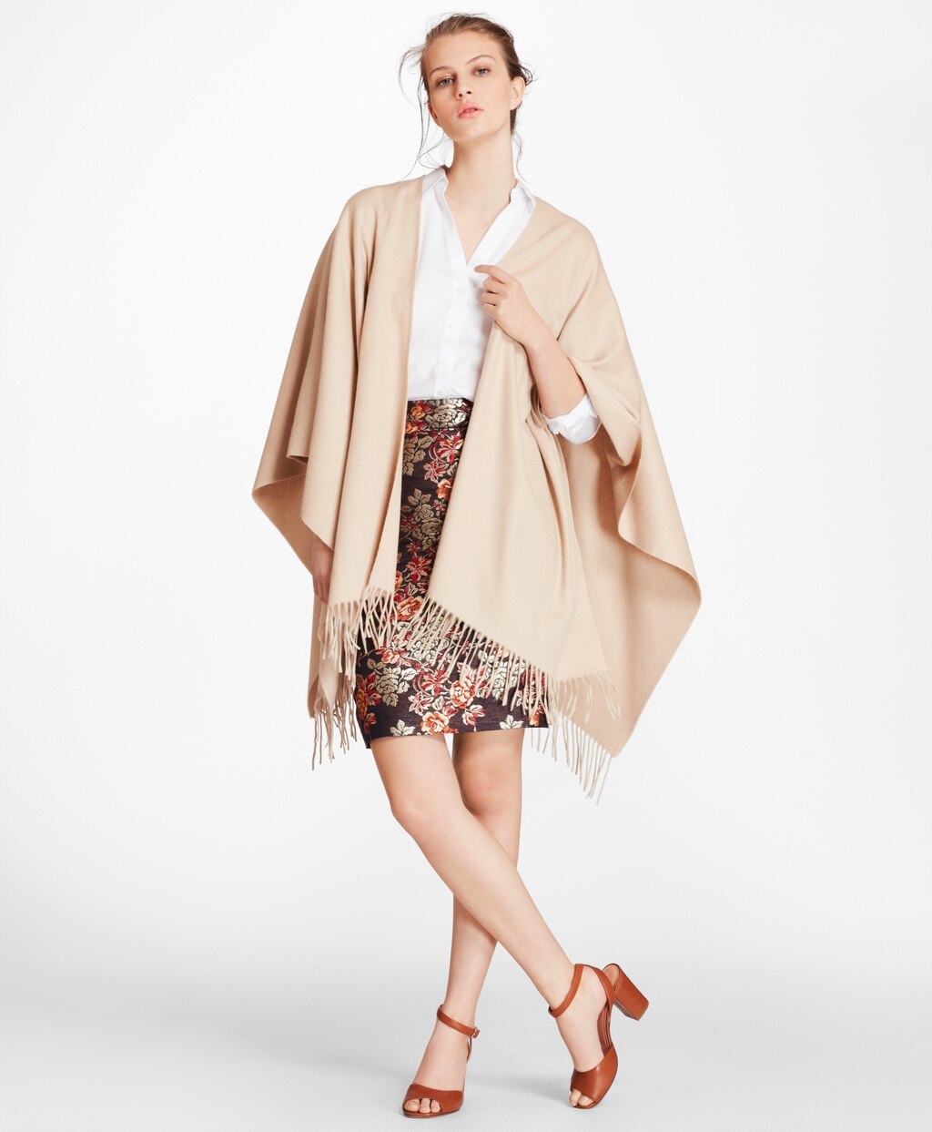 Brooks Brothers Women Cashmere Ruana