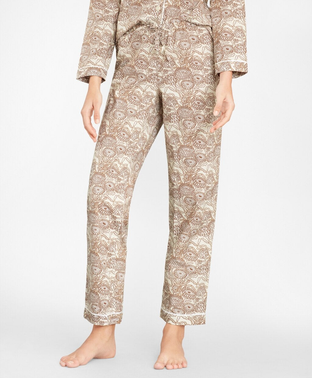 Brooks Brothers Women Floral-Print Supima® Cotton Poplin Pajama Set
