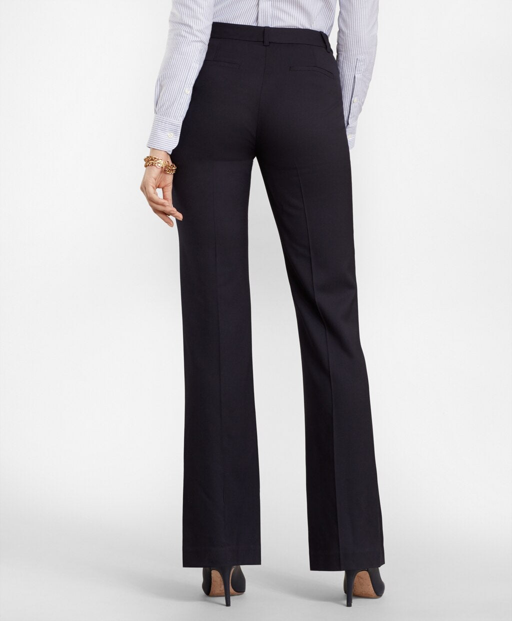Brooks Brothers Women Wool Wide-Leg Pants