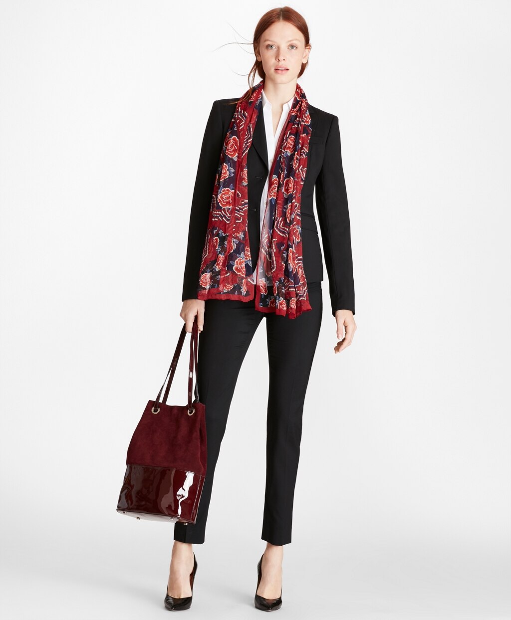 Brooks Brothers Women Slim-Fit Wool Pants