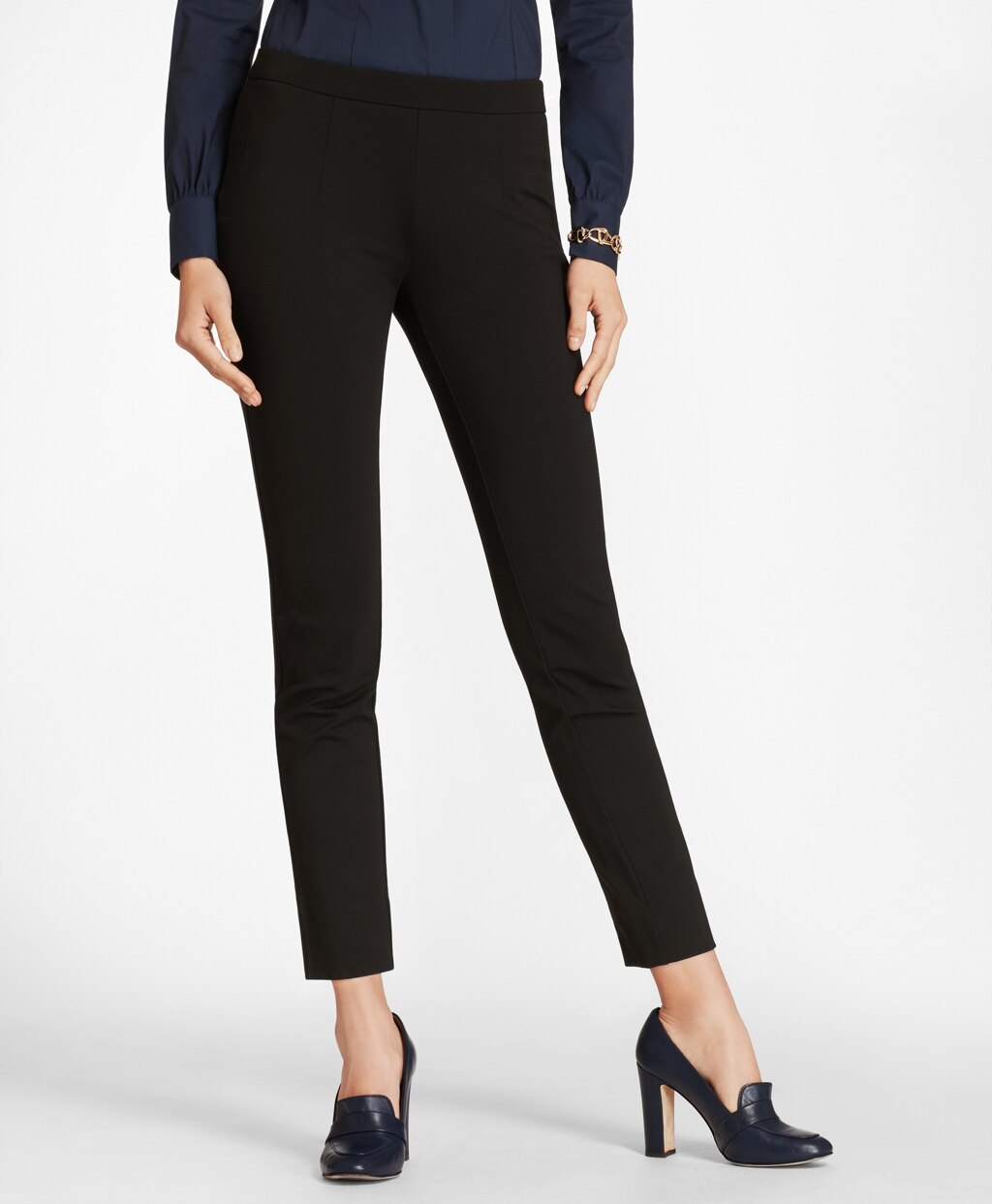 Brooks Brothers Women Ponte Knit Ankle Pants
