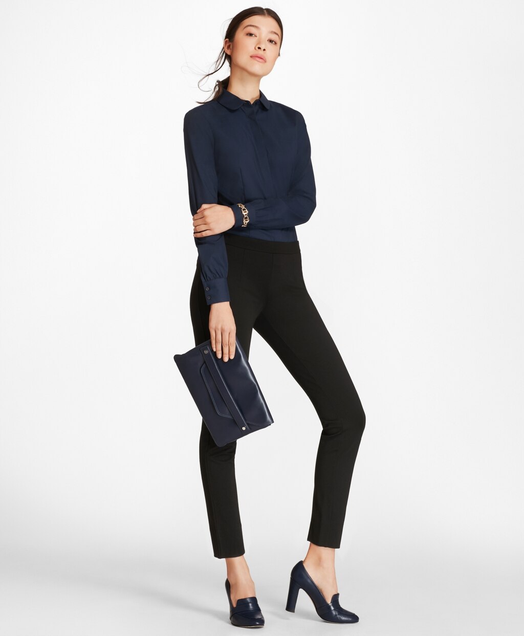 Brooks Brothers Women Ponte Knit Ankle Pants