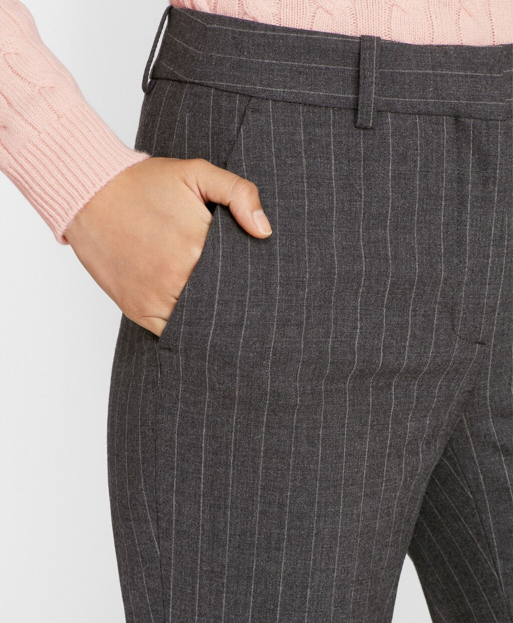 Brooks Brothers Women Pinstripe Stretch Wool Pants