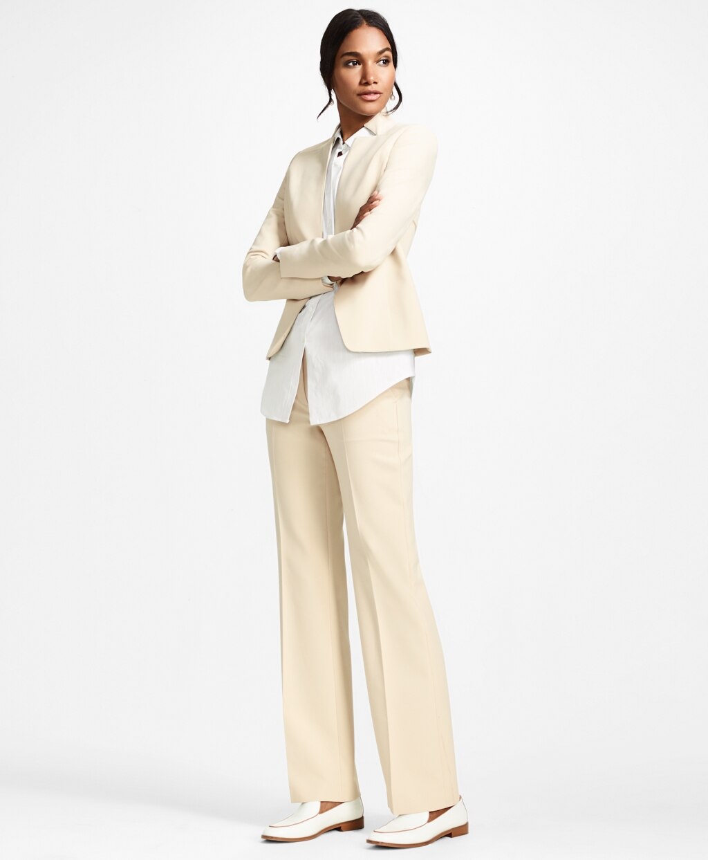 Brooks Brothers Women Double-Weave Pants