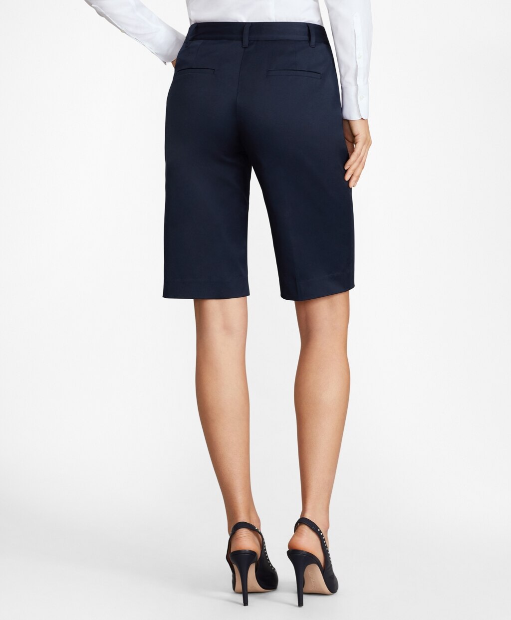 Brooks Brothers Women Stretch Cotton Twill Bermuda Shorts