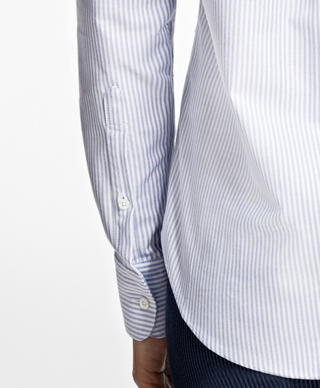 Brooks Brothers Women Classic-Fit Supima® Cotton Oxford Stripe Forward-Point Shirt