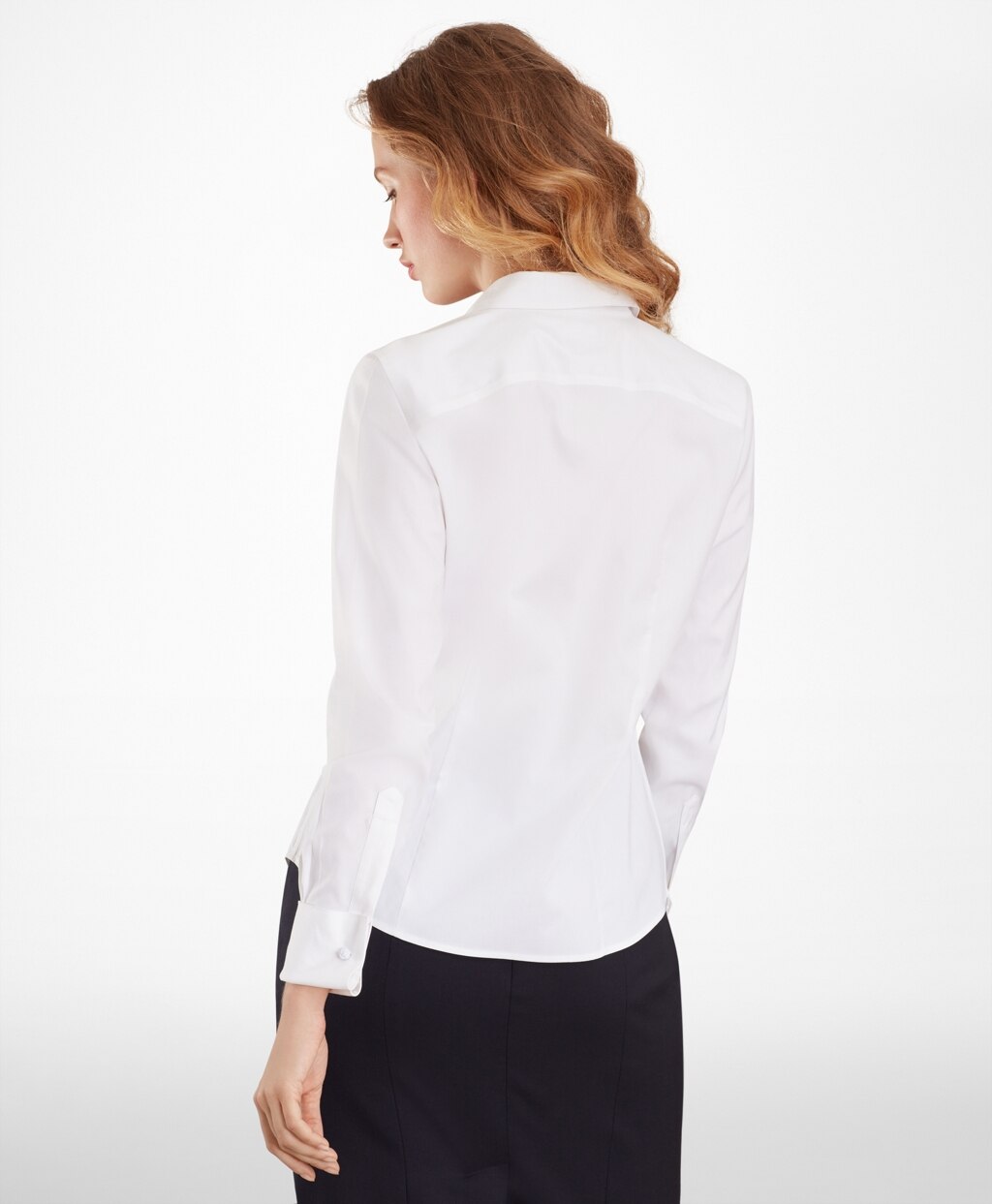 Brooks Brothers Women Non-Iron Fitted French Cuff Dress Shirt