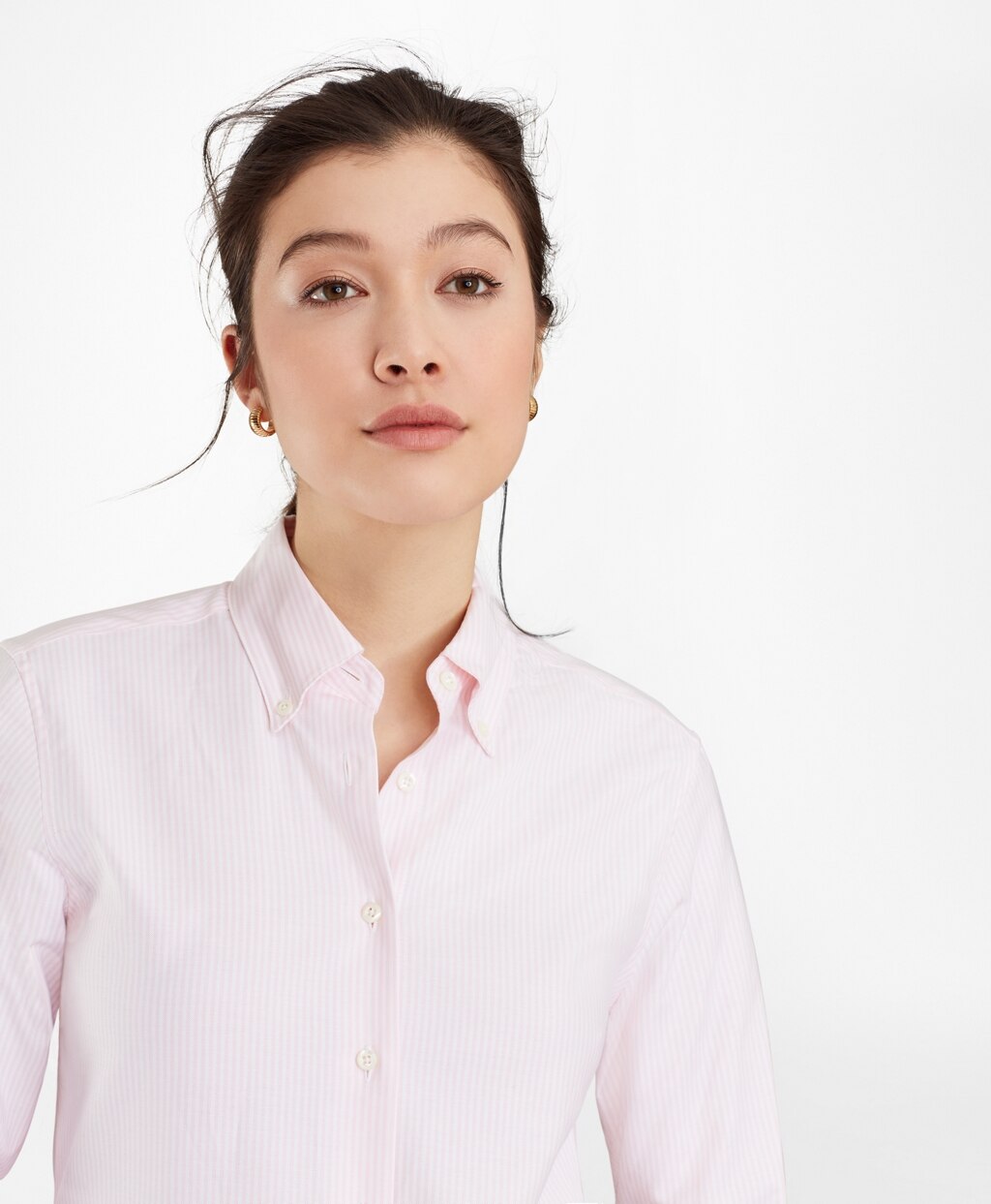 Brooks Brothers Women Classic-Fit Supima® Cotton Oxford Stripe Button-Down Shirt