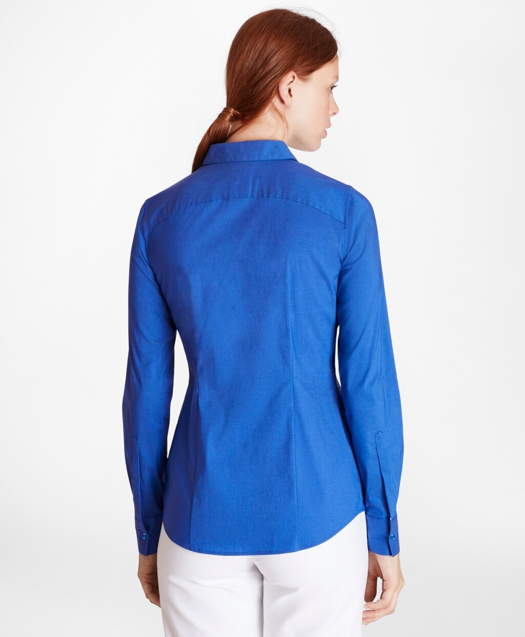 Brooks Brothers Women Tailored-Fit Stretch-Cotton Shirt