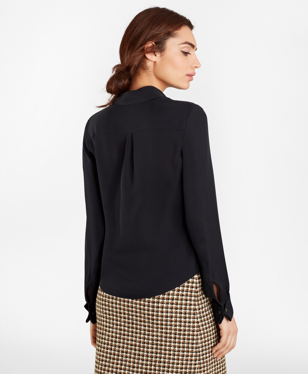 Brooks Brothers Women Silk Georgette French Cuff Shirt