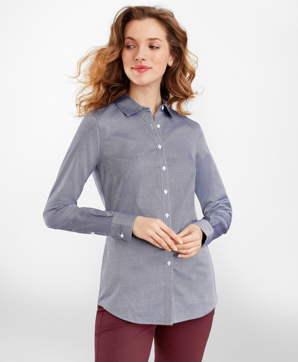 Brooks Brothers Women Supima® Cotton Royal Oxford Fitted Shirt