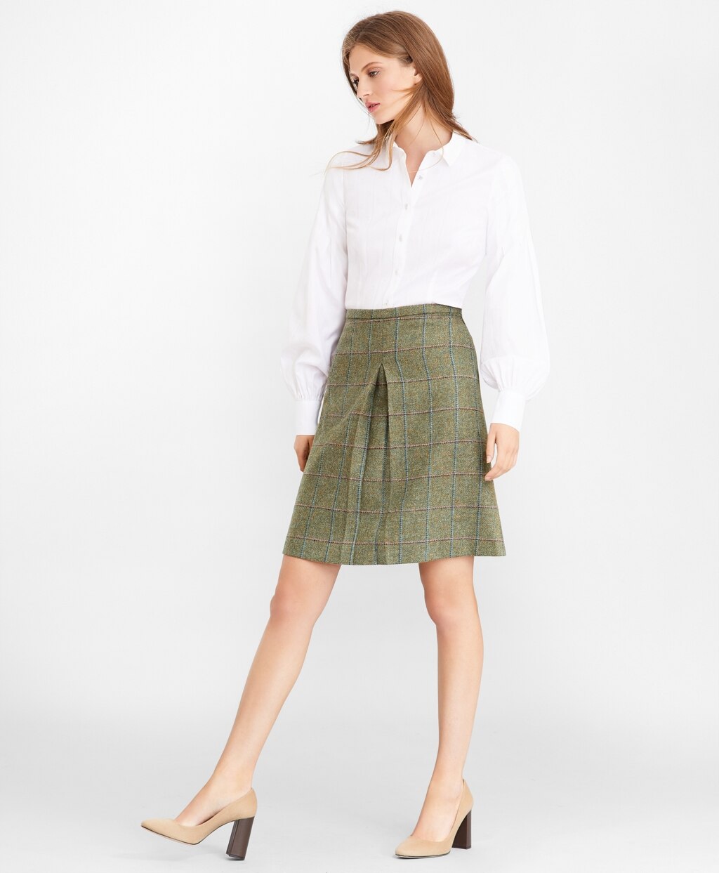 Brooks Brothers Women Non-Iron Tailored-Fit Supima® Cotton Floral Jacquard Blouse