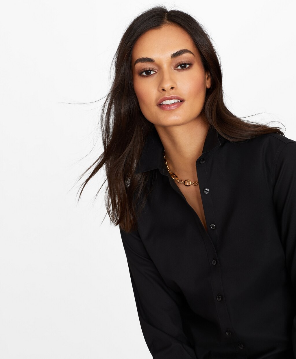 Brooks Brothers Women Non-Iron Stretch Supima® Cotton Fitted Dress Shirt