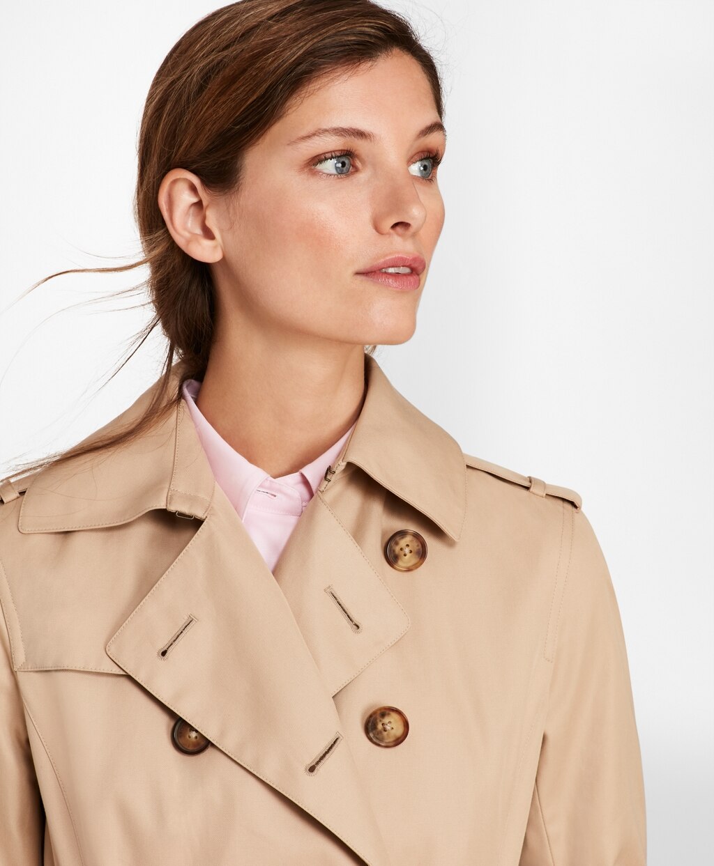 Brooks Brothers Women Double-Breasted Trench Coat