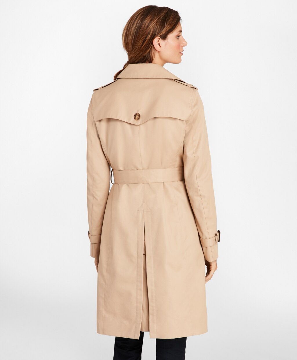 Brooks Brothers Women Double-Breasted Trench Coat
