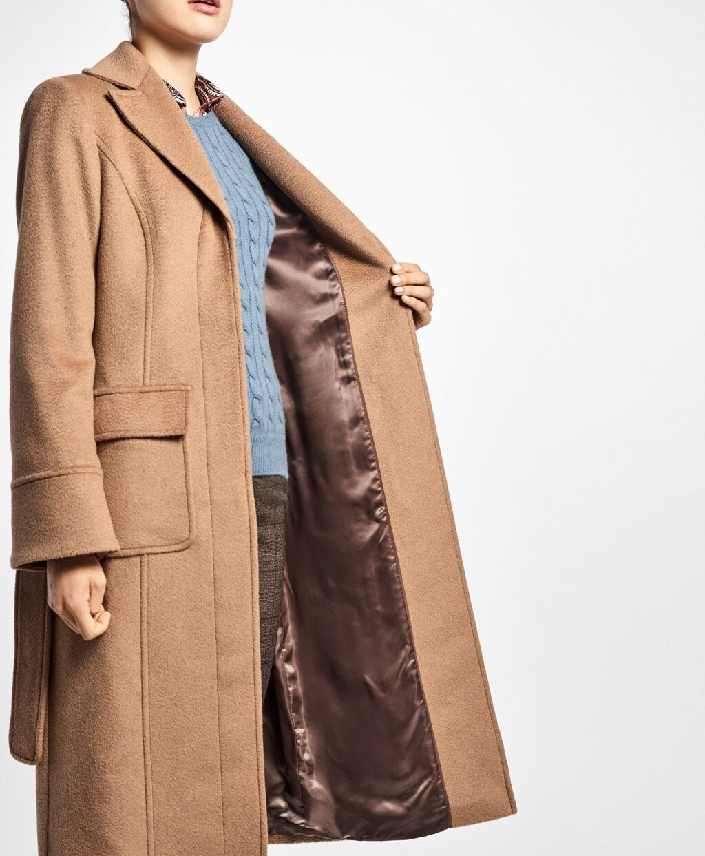 Brooks Brothers Women Loro Piana® Single-Breasted Camel Hair Coat