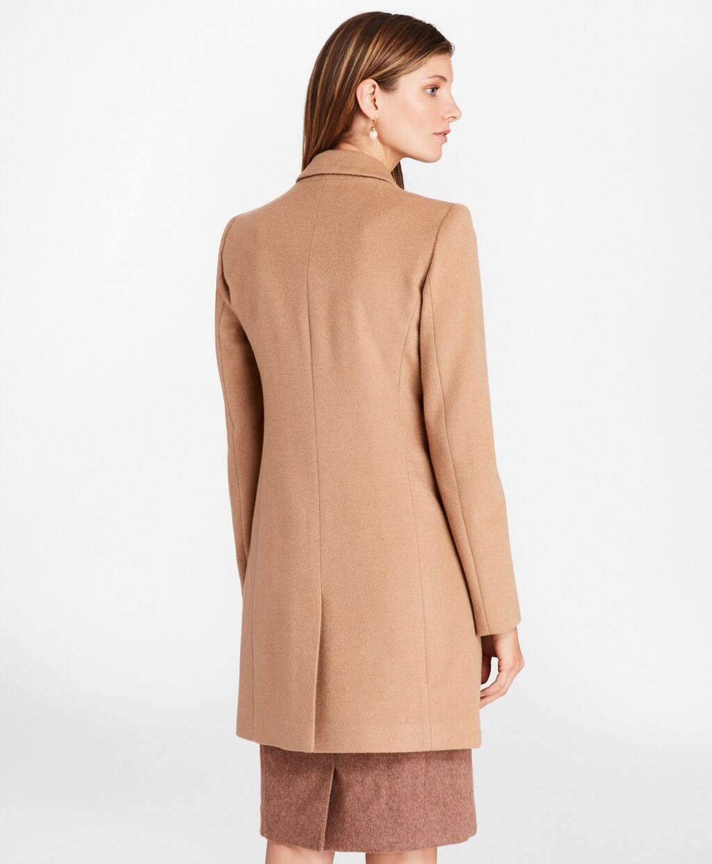 Brooks Brothers Women Camel Hair Car Coat