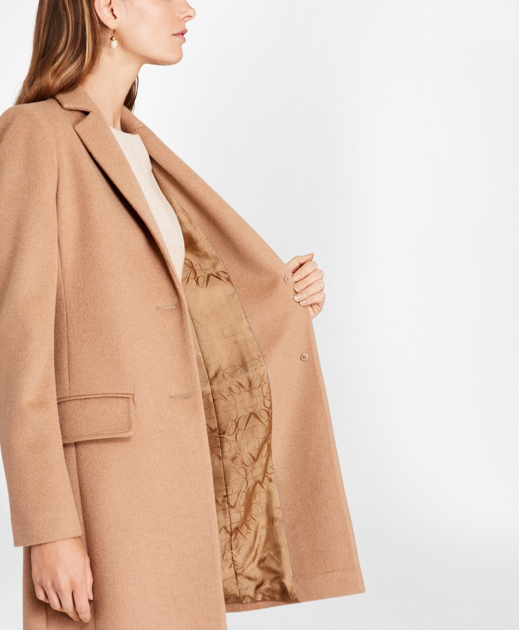 Brooks Brothers Women Camel Hair Car Coat