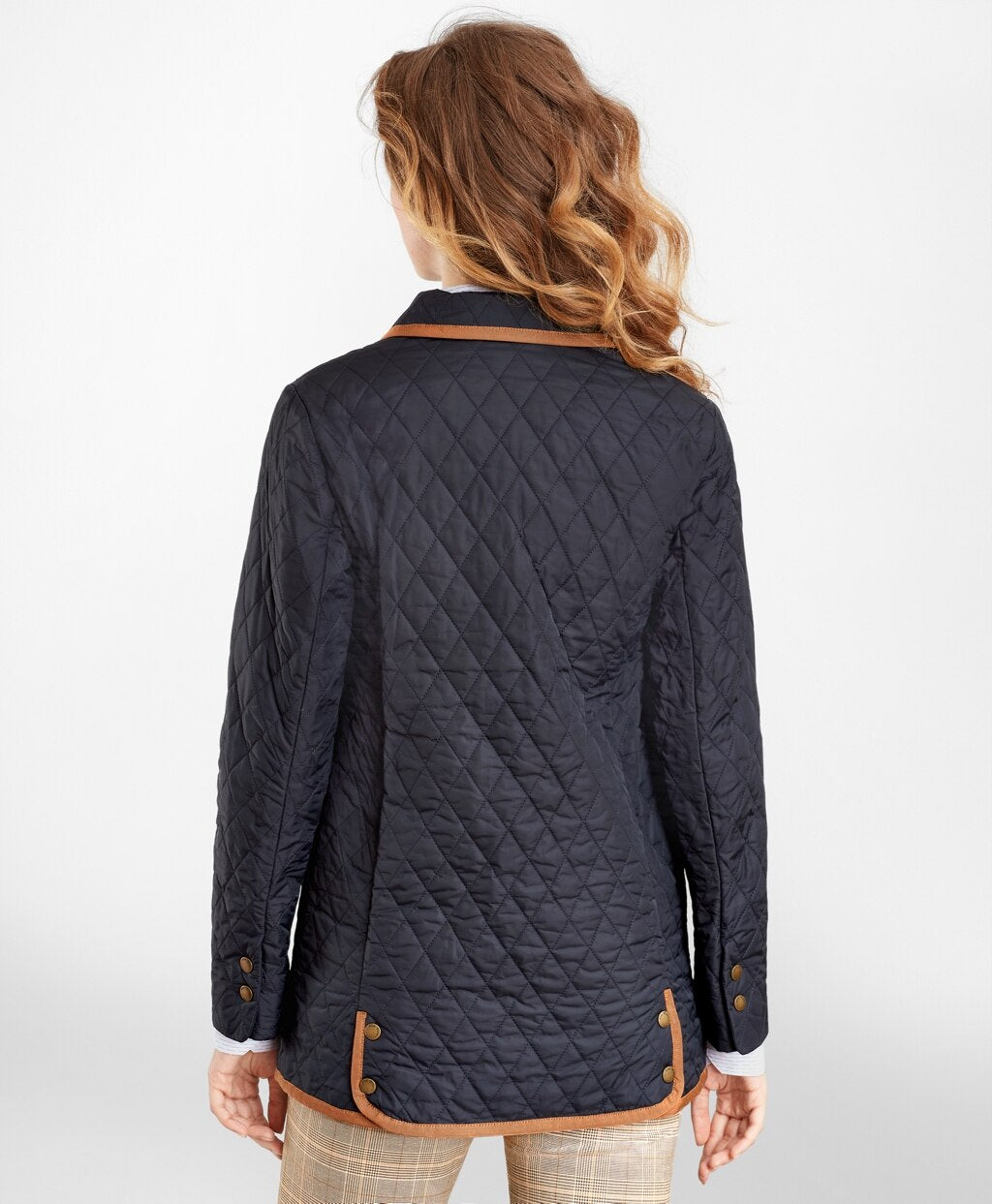 Brooks Brothers Women Water-Repellent Quilted Car Coat