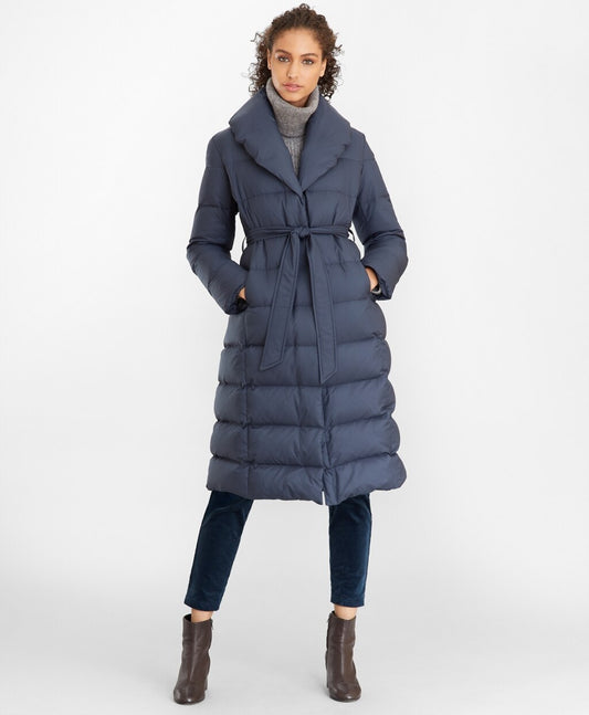 Brooks Brothers Women Shawl-Collar Down-Fill Puffer Coat
