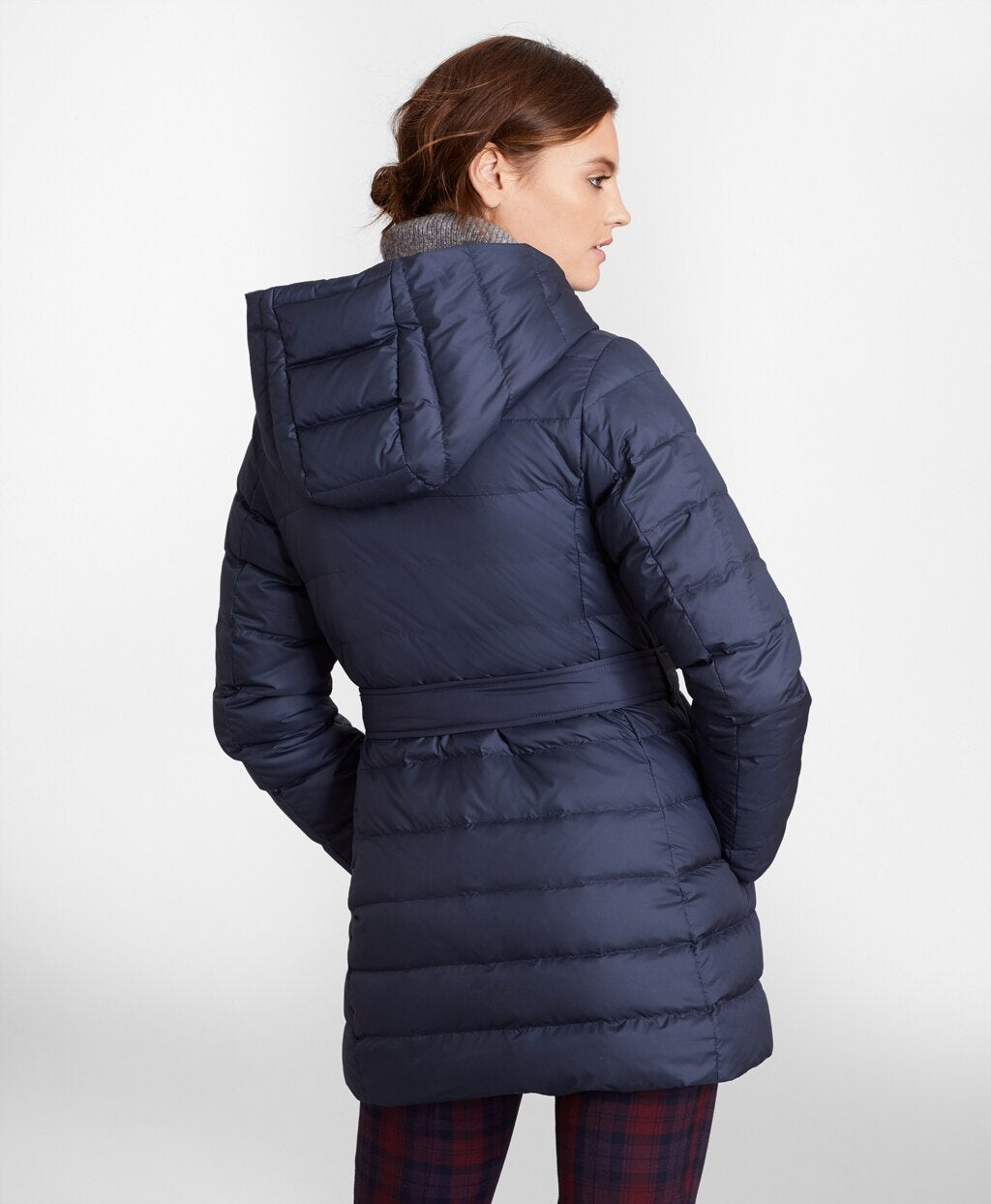 Brooks Brothers Women Water-Repellent Down-Filled Wrap Coat