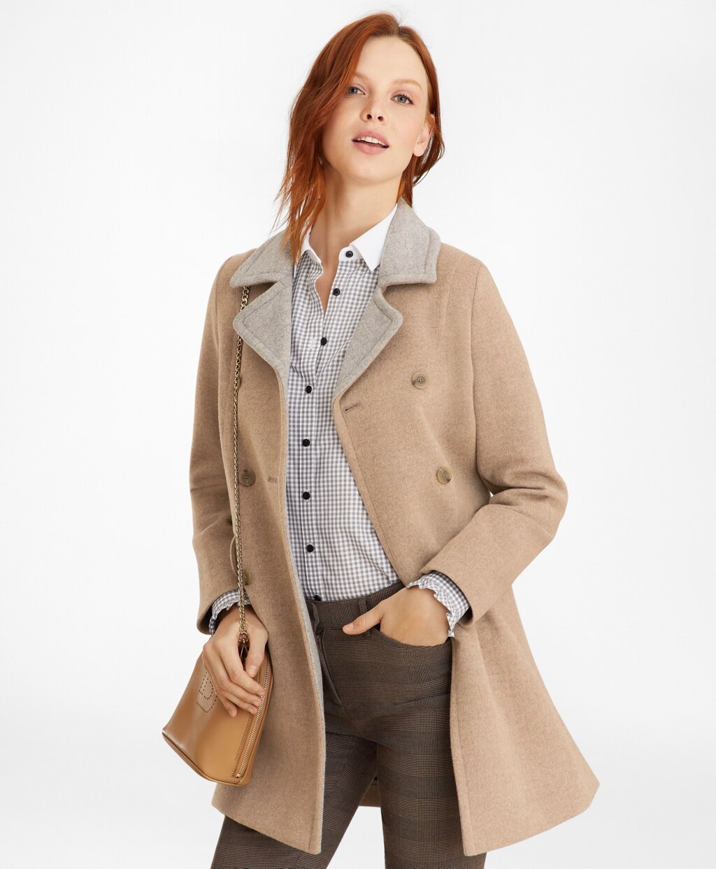Brooks Brothers Women Wool Pea Coat
