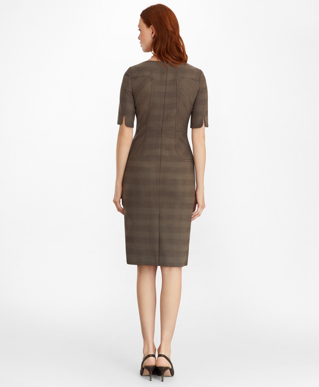 Brooks Brothers Women Glen Plaid Sheath Dress