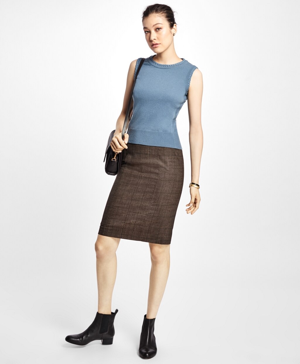 Brooks Brothers Women Sleeveless Cashmere Shell