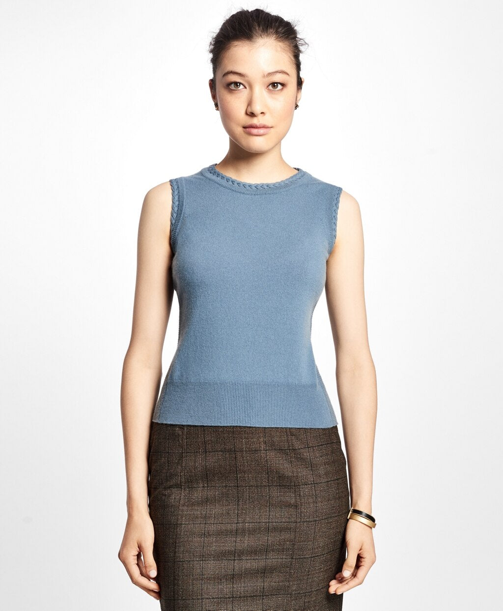 Brooks Brothers Women Sleeveless Cashmere Shell