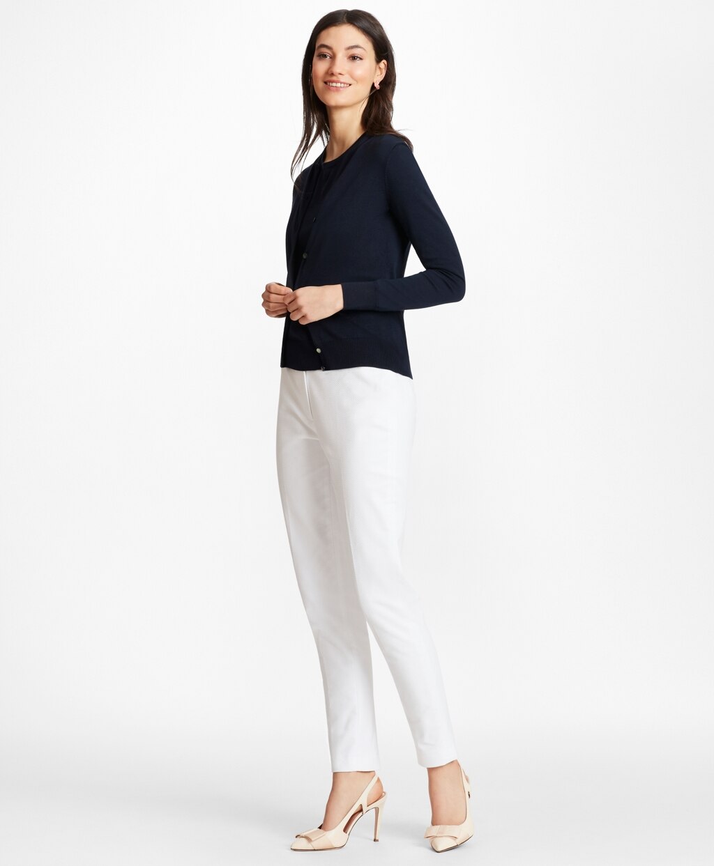 Brooks Brothers Women Lightweight Supima® Cotton Cardigan