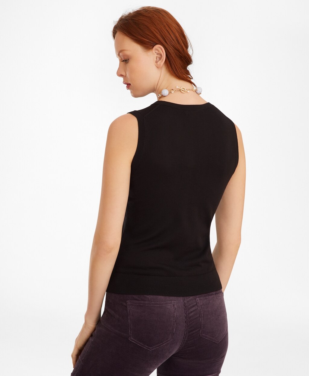 Brooks Brothers Women Merino Wool Shell