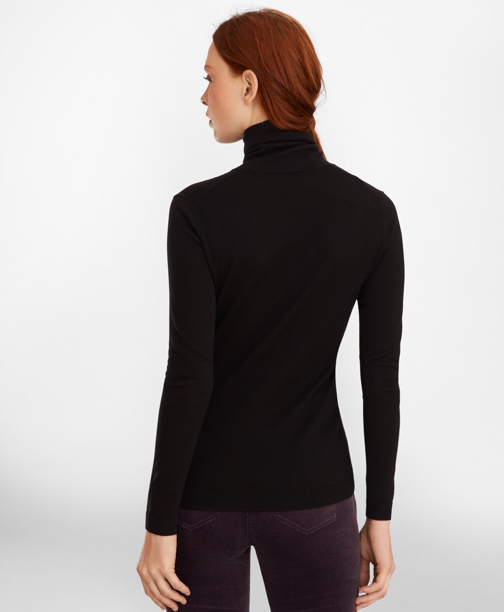 Brooks Brothers Women Merino Wool Turtleneck Sweater