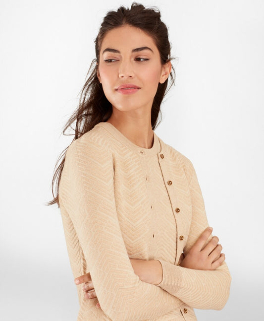 Brooks Brothers Women Chevron-Knit Cardigan