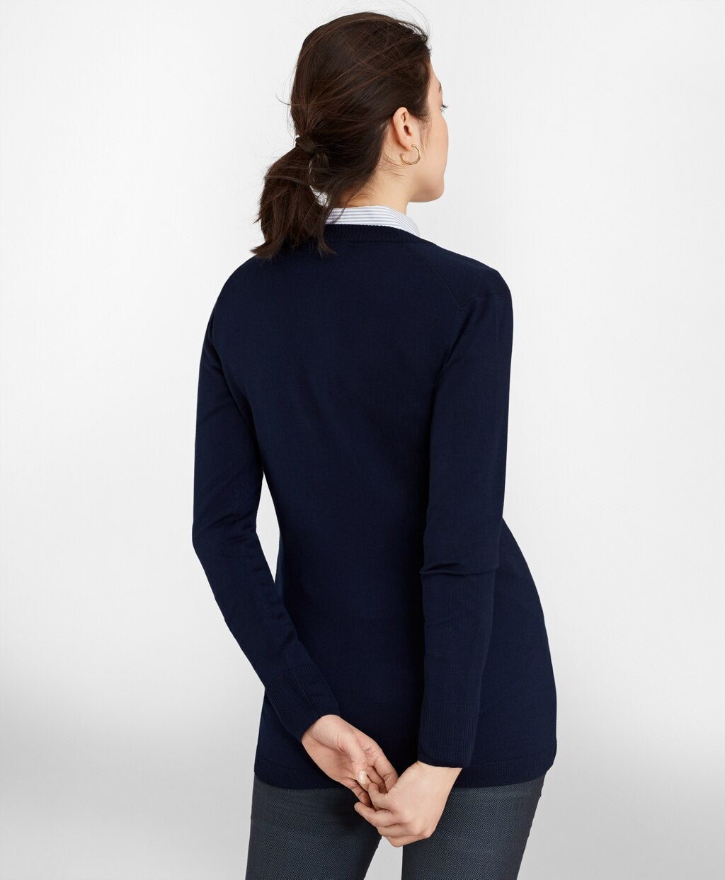 Brooks Brothers Women Merino Wool Long Cardigan