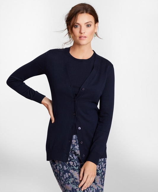 Brooks Brothers Women Supima® Cotton Long Cardigan